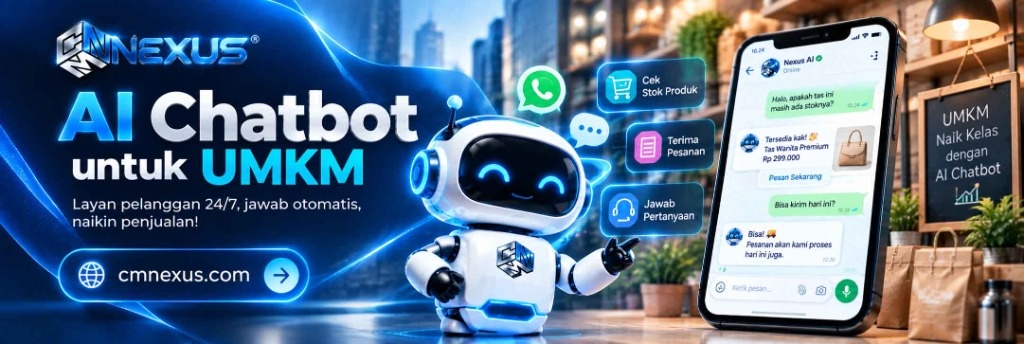 AI Chatbot untuk UMKM - Layan pelanggan 24/7, jawab otomatis, naikin penjualan!