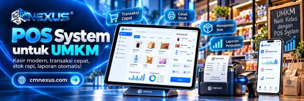 POS System untuk UMKM - Kasir modern, transaksi cepat, stok rapi, laporan otomatis!