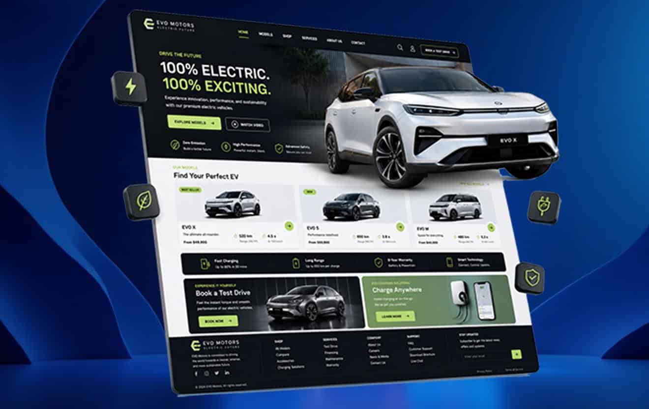 Landing Page EV / Mobil Listrik