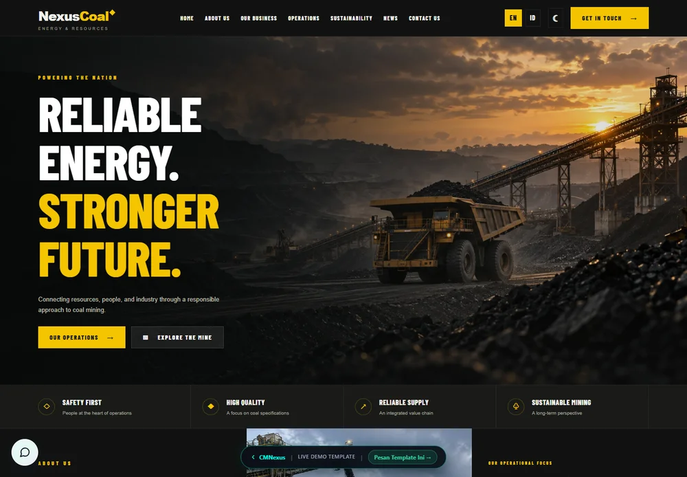 Company Profile Tambang Batu Bara — NexusCoal