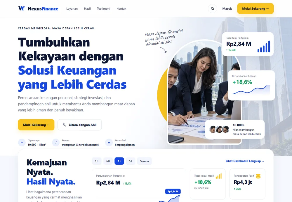 Company Profile Konsultan Keuangan — NexusFinance