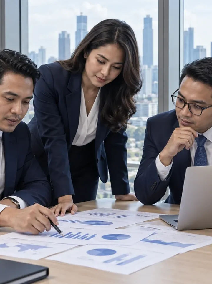 Penasihat keuangan NexusFinance mendampingi klien